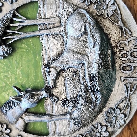 1983 Mother's Day Pewter Plate by Michael Ricker - Picture 4 of 4